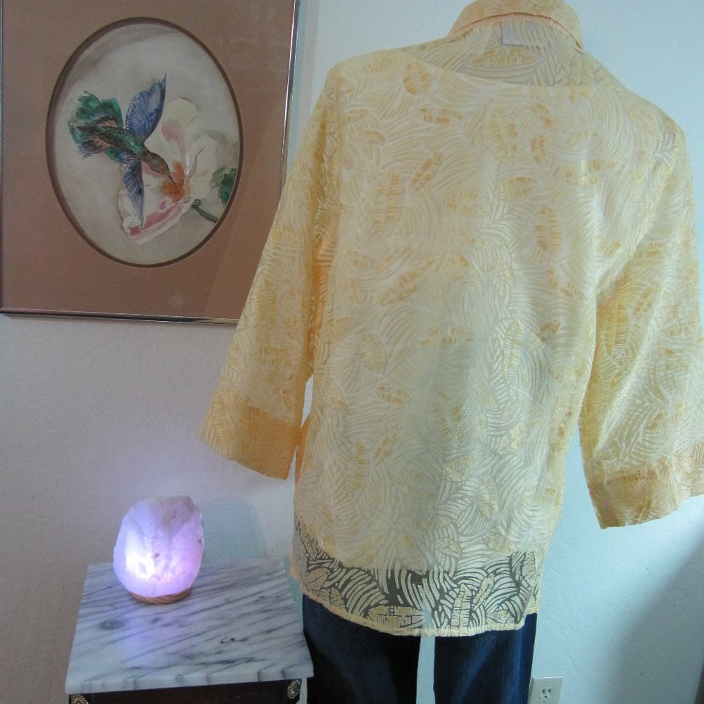 Alfred Dunner Blouse & Cami, 3/4 Sleeve, Sz 12 - Picture 4 of 6